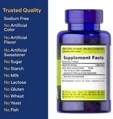Garlic Supplement 250 Softgels Heart Circulation Support Puritan’s Pride