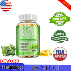 Oil of Oregano Softgels 2 in 1 4000mg with Black Seed Oil Immune Support