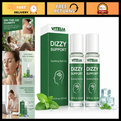 Vertigo Relief Roll-On for Balance Support – Anti-Dizzy Formula for Temples, Nec