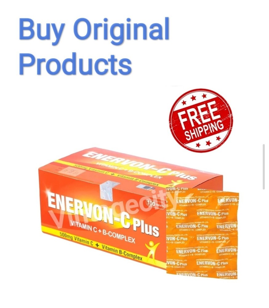 1 ENERVON-C Vit C 500mg + Vit B-Complex (100’s) Incr. Energy Immunity Authentic