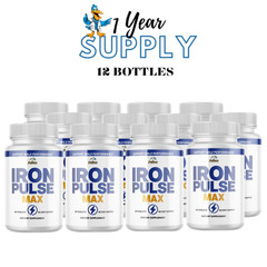 Iron Pulse Max- Men’s Health & Bodybuilding- 12 Bottles- 720 Tablets