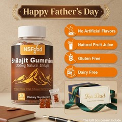 Shilajit Gummies Max Strength | Pure 100% Authentic Himalayan Origin 2 Bottles