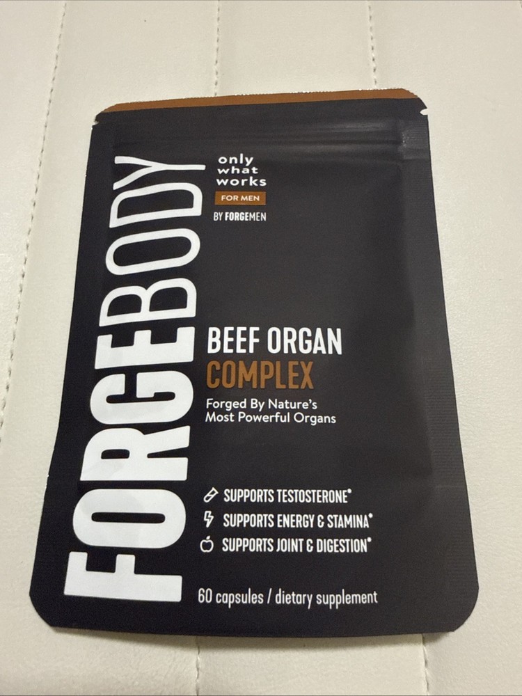 FORGEBODY® Beef Organ Complex 60 Capsules Fed Beef Organ Supplement Testosteron