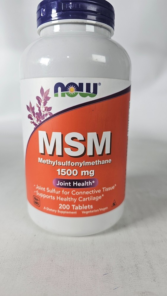 MSM Methylsulfhonylmethane 1 500 mg 200 Tabs Joint Health Exp:12/2030