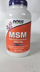 MSM Methylsulfhonylmethane 1 500 mg 200 Tabs Joint Health Exp:12/2030