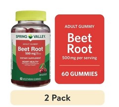 Spring Valley Beet Root Veg Gummy 60Ct, 2 PACK