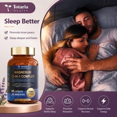 12-in-1 Magnesium Complex 700mg, High Absorption Forms for Daily Support