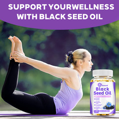Black Seed Oil 1000mg Softgels Nigella Sativa Pure Premium