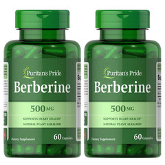 Berberine 500 Mg 2X60 Caps Puritan (Berberis Aristata Berberine HCL)