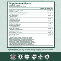 Kidney Support Supplement – Detox & Repair, Cranberry & Astragalus, 60 Capsules