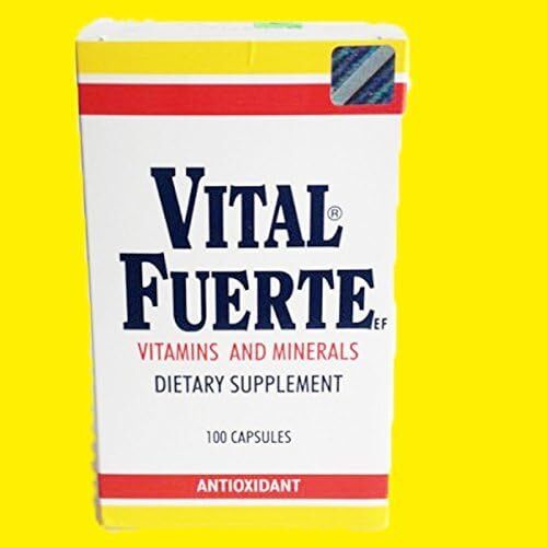 Vital Fuerte with 100 Capsules Antioxidant Multivitamin and Minerals Dietary