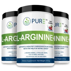 PURE L-Arginine+ (Nitric Oxide Circulation Support & Workout Enhancement Powder)