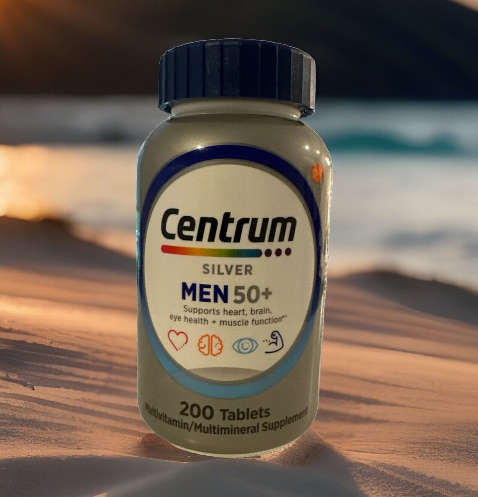 Centrum Silver Men’s 50 Plus Vitamins, Multivitamin Supplement, 200 Count,