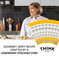Think Jerky AllNatural Turkey Sticks, Gluten and Sugar Free, No Nitrates, Ket…