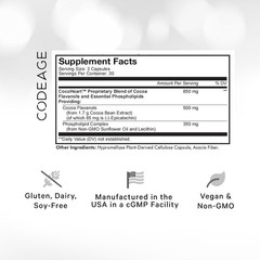 New Liposomal Cocoa Flavanols + 90 Capsules By Codeage