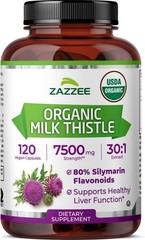 Milk Thistle Capsules – 30:1 Extract, 80% Silymarin for Antioxidant Health