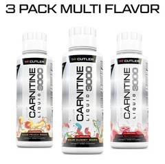 3pcs-Cutler Nutrition Liquid Carnitine 3000mg Energy and Metabolism