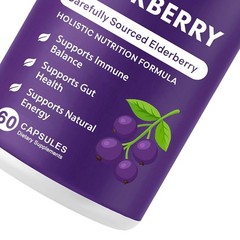 Elvera – Gut Support Complex Elderberry Organic Black Elderberry Soft Capsules