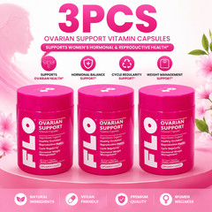 3 PACK O Positiv FLO Ovarian Health Support Hormone Balance 90ct