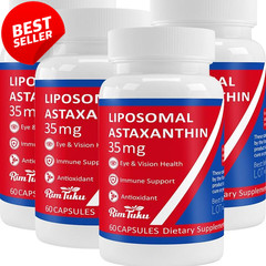 35mg Liposomal Astaxanthin Supplement Antioxidant Skin Joint Eye Health US