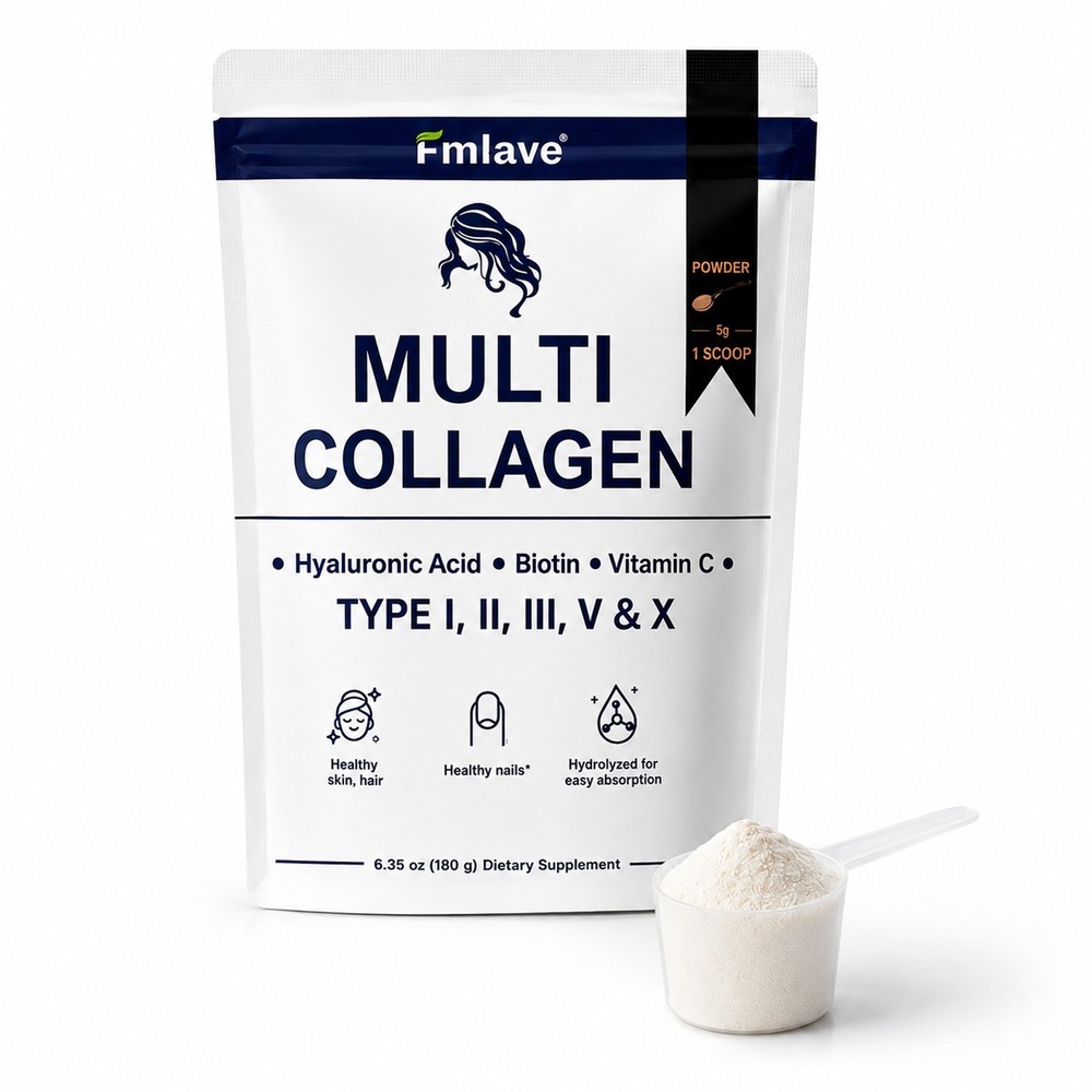 Multi Collagen Peptides Powder–Hydrolyzed Protein with Type I, II, III, V, X