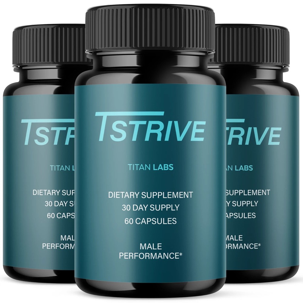 (3 Pack) Tstrive Advanced Male Support Performance Supplement 60 Capsules