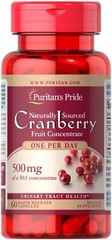 Puritans Pride Cranberry Fruit Concentrate 25,000mg (50 to 1 Extract) 60 Caps