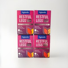 4 Boxes Hyland’s Restful Legs PM 50ct Homeopathic Calms Agitated Legs EXP 08/27+