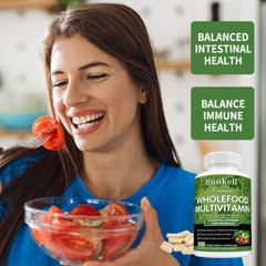 Whole Food Multivitamin – Complete Daily Vitamins Supplement -30/60/120 Capsules