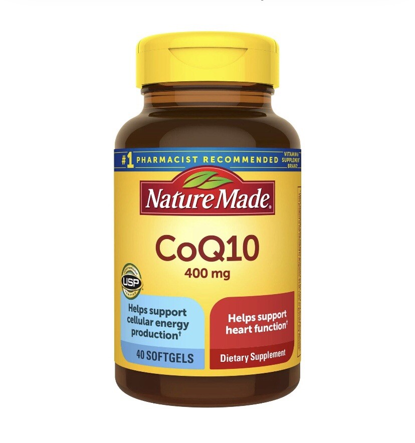 Nature Made CoQ10 400 mg Softgels – 40 Count {Exp:08/2028+}