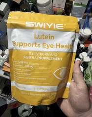 SWIYIE Lutein + Zeaxanthin Eye Health Vitamin Gummies 60 Ct GMO Free
