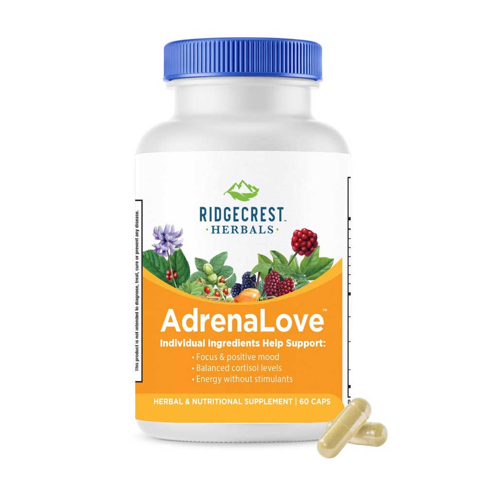 Ridgecrest Herbals AdrenaLove, Stress and Energy Support Supplement