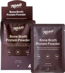 New Mitchells Nutrition Bone Broth Protein Powder Chocolate 30g x 10 Sachets