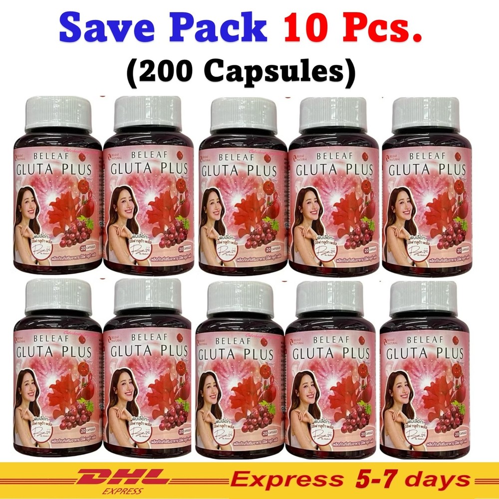 10X Beleaf Plus Dietary Supplement Anti-oxidant Nourish Skin 200 Capsule