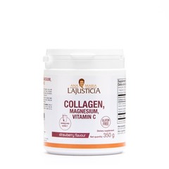 Ana Maria Lajusticia Collagen Magnesium Vitamin C Strawberry Flavor 350g NEW