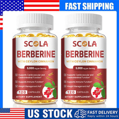 2Packs Berberine 5000mg High Absorption For Blood Sugar Immune 4 Months Supply ﻿