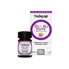 -Twinlab Mega D3 Dots™ Tangerine Description (60 Tablets)