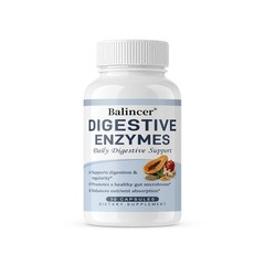 Digestive Enzymes Dietary Supplement, Probiotic Prebiotic Blend, 30-120 Capsules