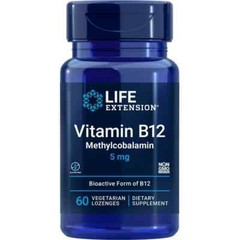 Vitamin B12 Methylcobalamin 5 mg, 60 vegetarian lozenges( exp. 09/2026)