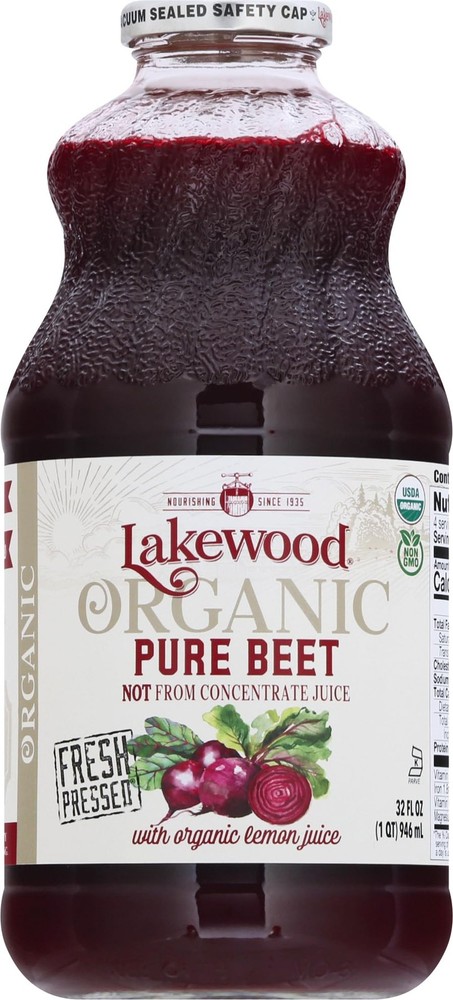 Fresh Pressed Beet Juice 32oz Excellent Source of Folate Potassium Nutrients