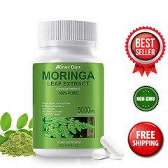 Moringa Leaf 5000mg – Metabolism and Digestive Support, Immunity and Energy 120
