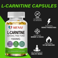 Acetyl L-Carnitine 1500 mg Energy, Chronic Fatigue, Focus,Free Shipping 120 Caps