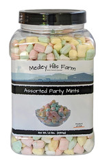 Assorted Party Mints By in Reusable Container 1.5 lbs. – Great wedding mints fo