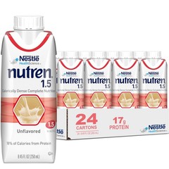 Nestle Nutren 1.5 Tube Feeding Formula, Unflavored, 250 ml, 24 Count, Meal Re…