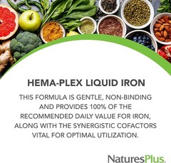 Hema-Plex 8.5 oz Iron Supplement – Delicious Mixed Berry, Allergen-Free Formula