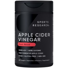 Apple Cider Vinegar 520mg 120 Capsules Organic Cayenne Pepper Non-GMO