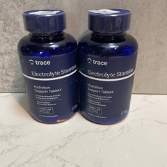 2- SEALED Trace Electrolyte Stamina Big Bottle 300 tabs Factory Sealed 09/2027