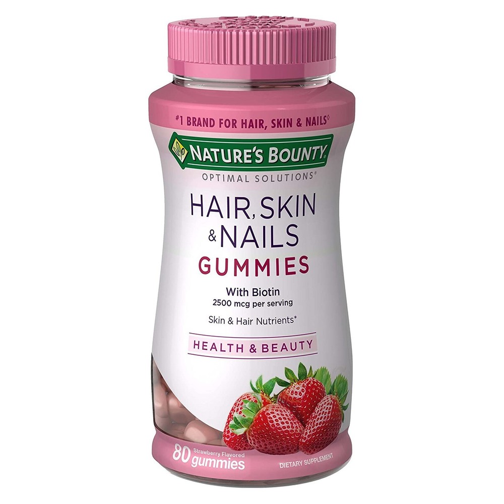 Nature’s Bounty Hair Skin & Nails Gummies,80 Count,EU SELLER