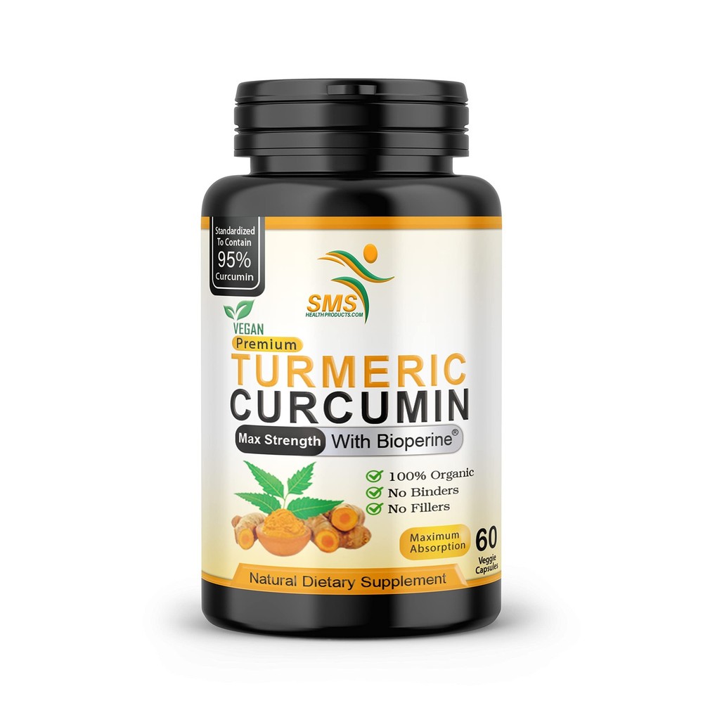 Turmeric Curcumin Supplement 1,000mg – 95% Curcuminoids with BioPerine® Black…
