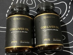 2 Helix Prime Cod Liver Oil Natural Supplement 60 Softgels Expires 09/2025